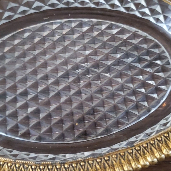 ANTIQUE CRYSTAL ASHTRAY - Picture 6 of 6